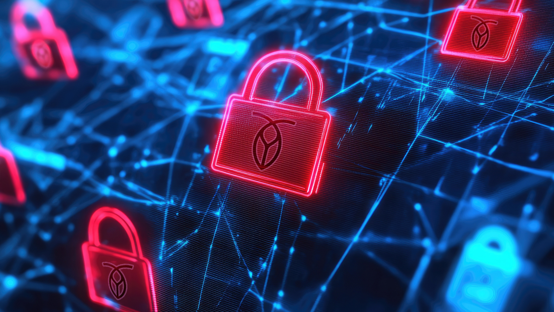 Thumbnail for a blog on "Decoding SEBI’s Cybersecurity and Cyber Resilience Framework." Image us of red locks with the CockroachDB logo on it amidst a digital mesh.