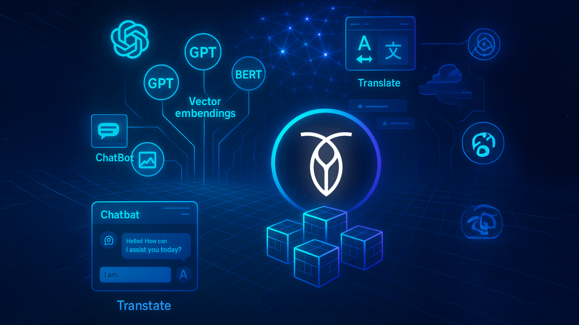A colorful depiction of the CRL logo within an AI data ecosystem.