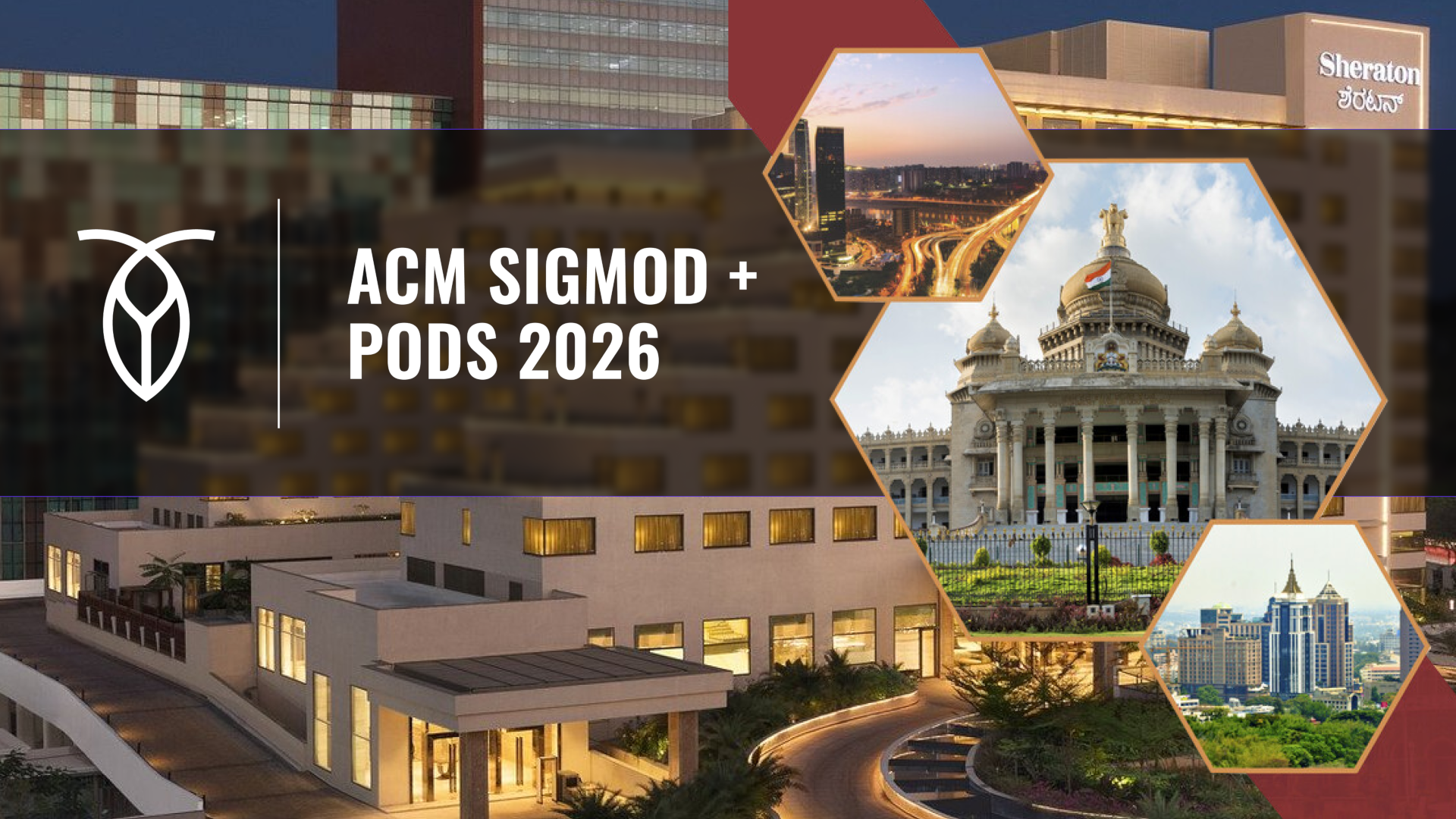 SIGMOD 2026 conference graphic with CockroachDB branding and Bengaluru landmarks, representing scalable distributed database research and coordination systems