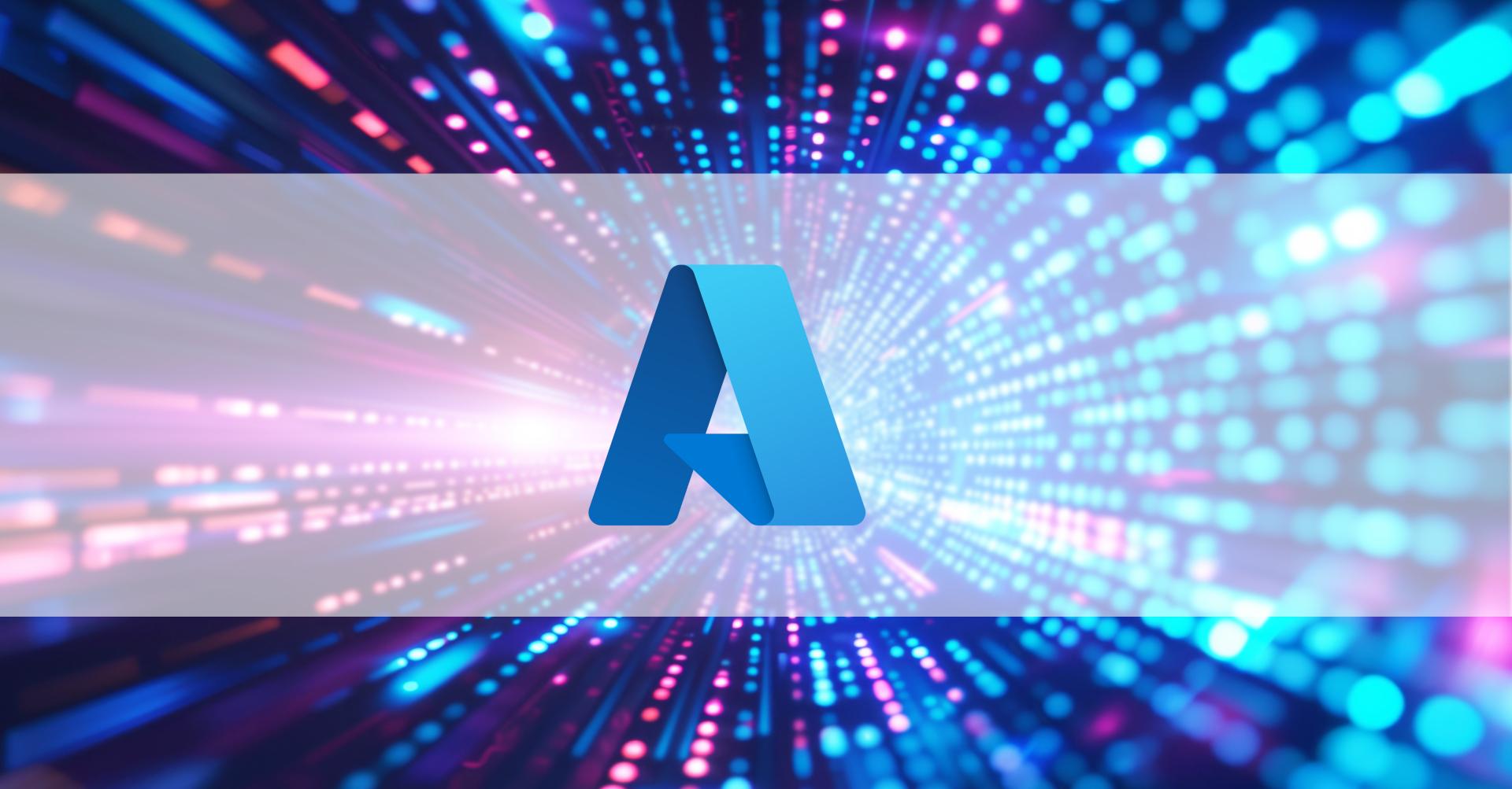 A colorful image featuring the Azure logo.