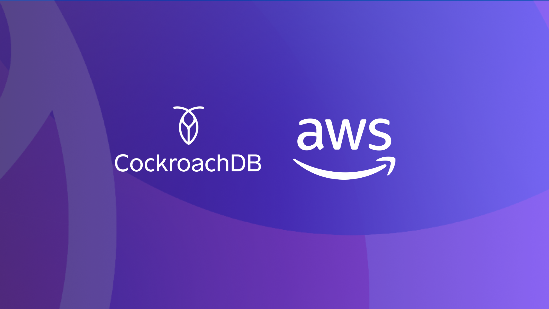 The CockroachDB and AWS logos